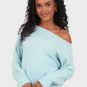 "Cozy" sweater sky blue