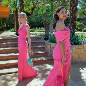 Vestido Blanca Martín-Campanilla chicle