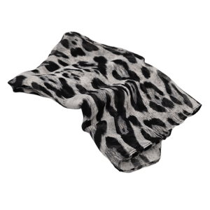 PAÑUELO GRANDE LEOPALDO ANIMAL PRINT BLANCO Y NEGRO