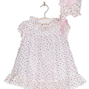 Jesusito 3 piezas blanco con estampado de corazones verdes colección Cocote