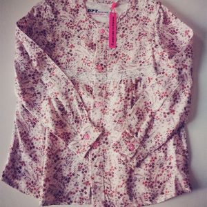 Blusa rosa con estampado floral DPT for kids