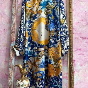 Vestido camisero seda Celia 1