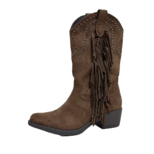 "Western" boots brown