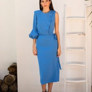 Vestido Midi  Sophia-azul