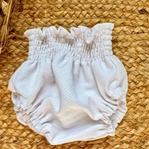 Cubrepañal piqué blanco Margarita