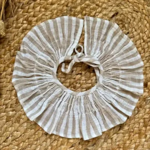 Cuello de rayas beige Espiga