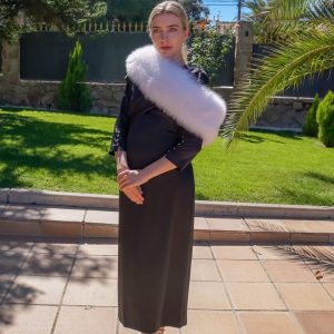 Cuello zorro Marieta blanco