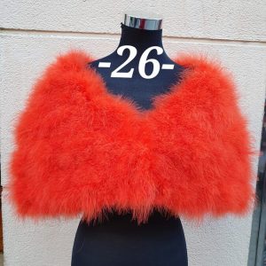 Estola marabú mandarina