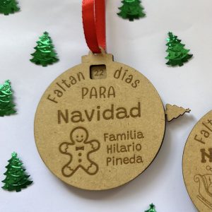 Adorno cuenta atrás galleta