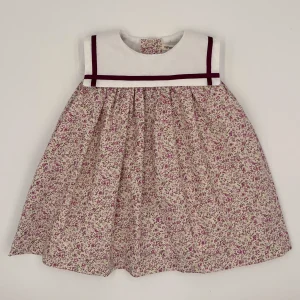 Vestido de flores cuello sailor