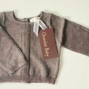 Jersey Bebé Cuello Redondo Marrón Chocolat Baby