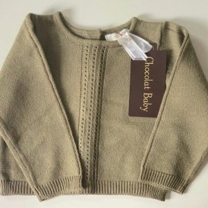 Jersey Bebé Cuello Redondo Verde Oliva Chocolat Baby