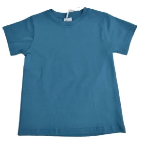 Camiseta niño manga corta azul