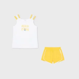 Conjunto bebé niña amarillo beach mode