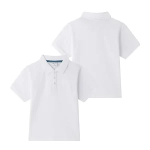 Polo niño algodon blanco 45333