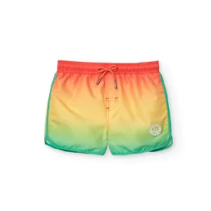 Bañador niño naranja con elástico