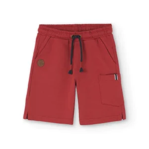 Pantalon corto niño granate