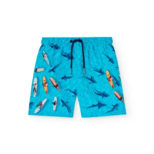 Bañador niño tiburones azul 831114