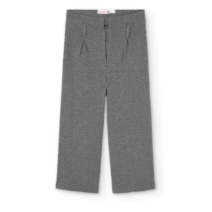 Pantalón niña punto espiga gris 439095
