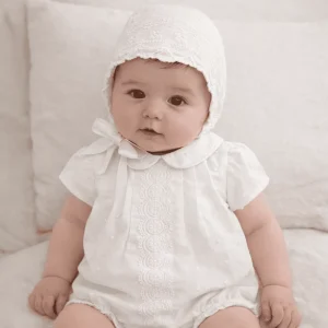 Pelele con Capota Puntilla Ceremonia