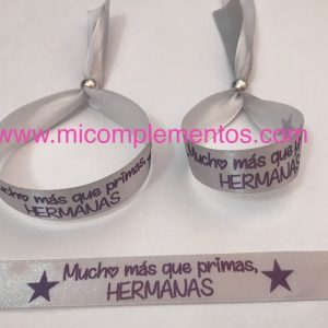 Pulsera de tela mas que primas