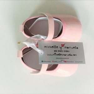 Merceditas para Bebé Color Rosa Chocolat Baby